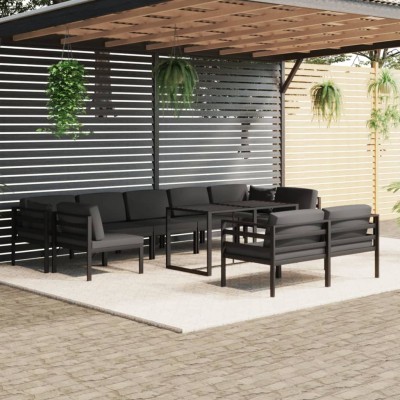 Garden set with cushions,...