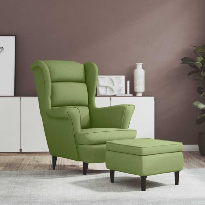 Chair with stool, light...