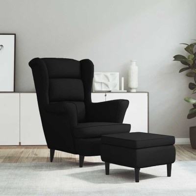 Armchair with footrest,...