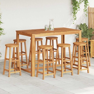 Bar stools, 8 units, solid...