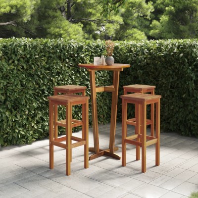 Bar stools, 4 units, solid...