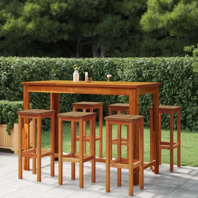 Bar stools, 6 units, solid...