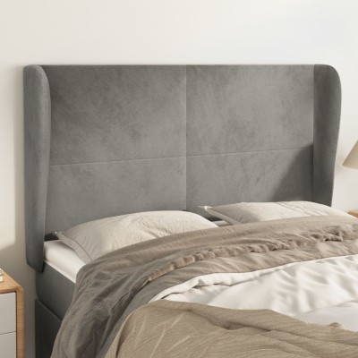 Headboard with ears, gray,...