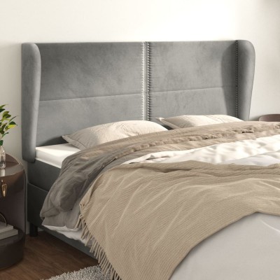 Headboard with ears, gray,...