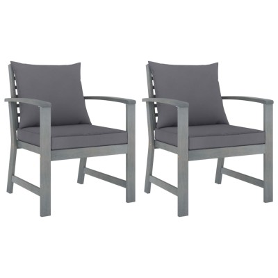 Garden chairs with gray...