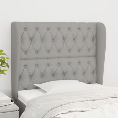 Headboard with ears, gray,...