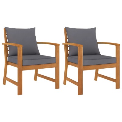 Garden chairs with gray...