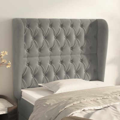 Headboard with ears, gray,...