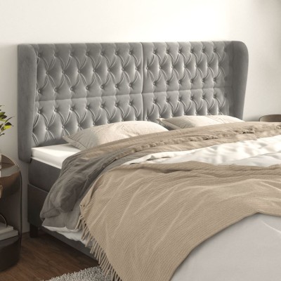 Headboard with ears, gray,...