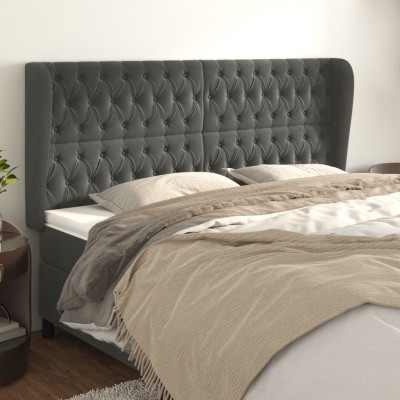 Headboard with ears, gray,...
