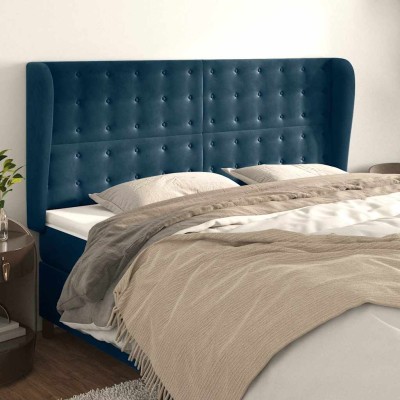 Headboard with ears, blue,...