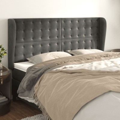 Headboard with ears, gray,...