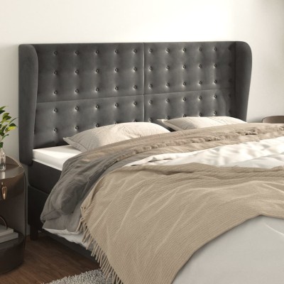 Headboard with ears, gray,...