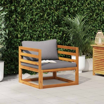 Garden chair with dark gray...