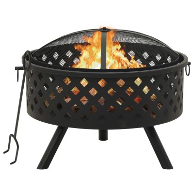 Fire pit with chimney,...