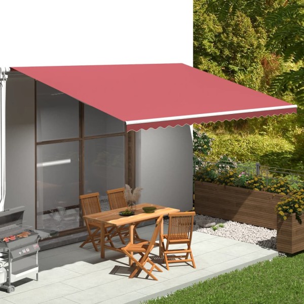 Replacement fabric for awning, red, 5x3.5 m