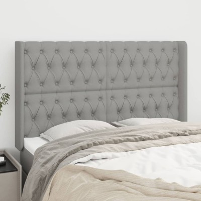 Headboard with ears, gray,...
