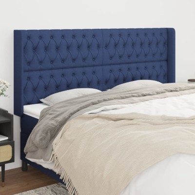 Headboard with ears, blue,...