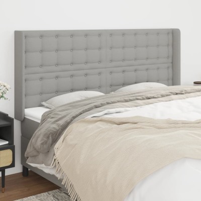 Headboard with ears, gray,...