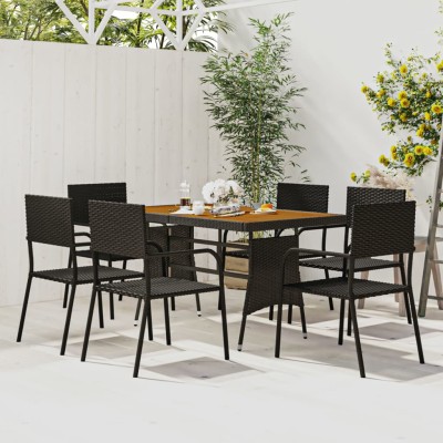 Outdoor dining set, 7...