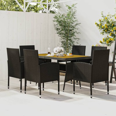 Outdoor dining set, 7...