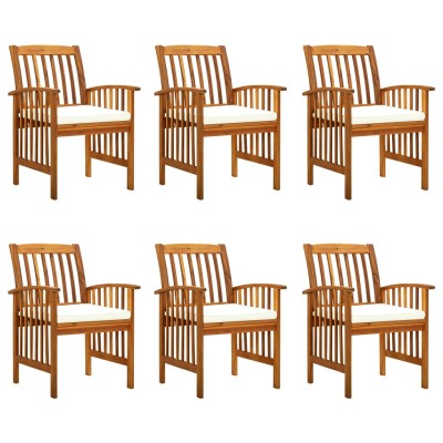Garden dining chairs with...