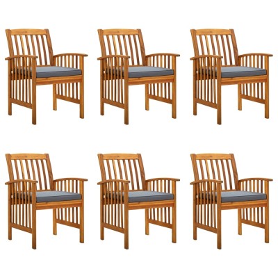 Garden dining chairs with...