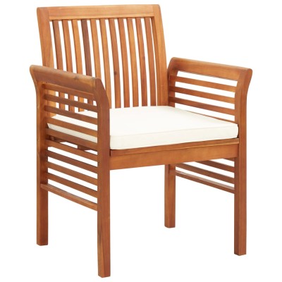 Garden dining chairs with...