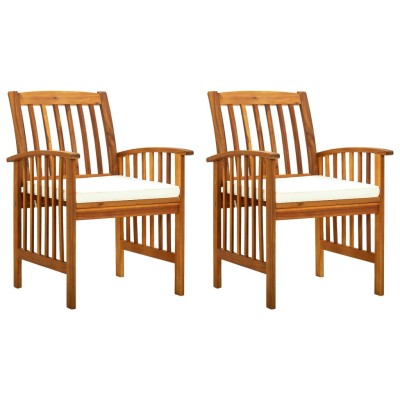 Garden dining chairs with...