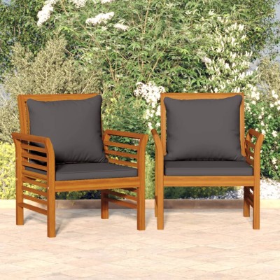 Armchairs with dark gray...