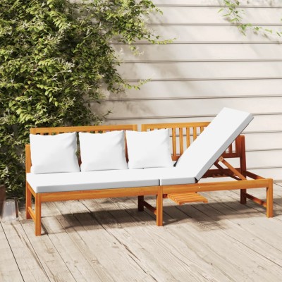 Sofa with cream cushions,...