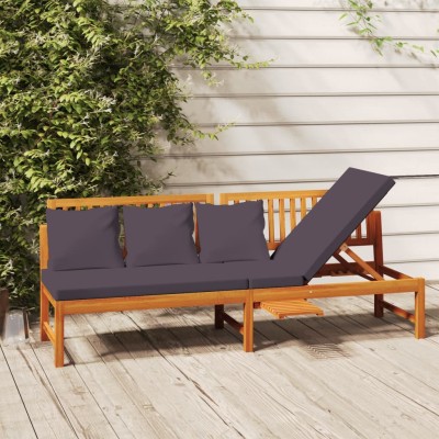 Sofa with gray cushions,...