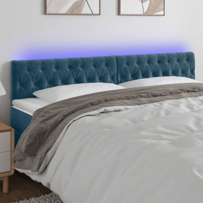 Headboard with LED, dark...