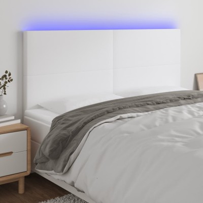 Headboard with LED, white...