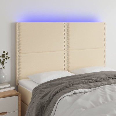 Headboard with LED, cream...