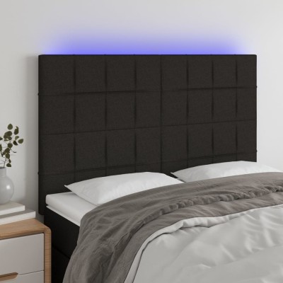 Headboard with LED, black,...