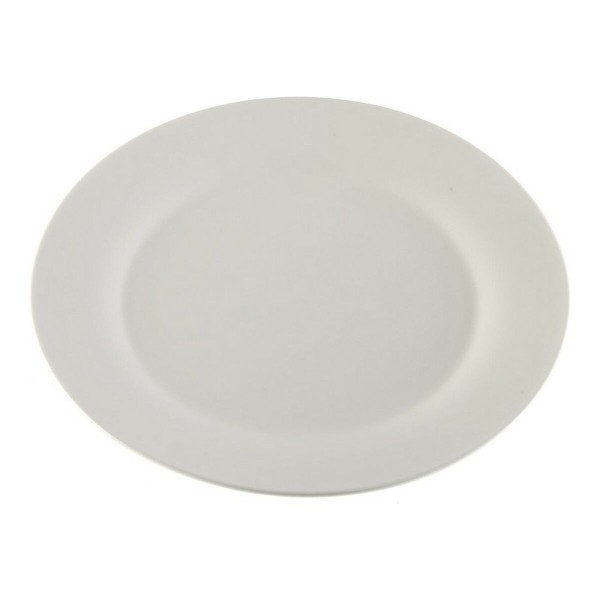 Plakans trauks Versa Balts Porcelāns Plastmasa 27 x 27 cm