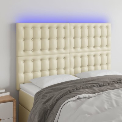 Headboard with LED, cream...