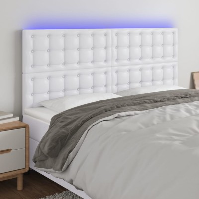 Headboard with LED, white,...