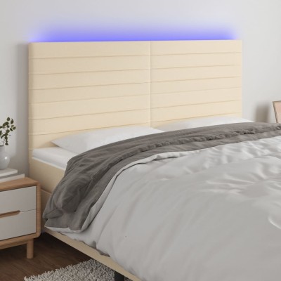 Headboard with LED, cream...