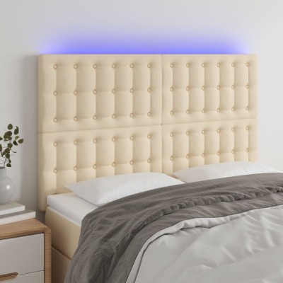 Headboard with LED, cream...
