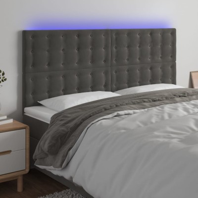 Headboard with LED, dark...