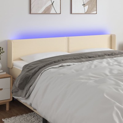 Headboard with LED, cream...