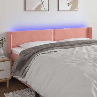 Headboard with LED, pink,...