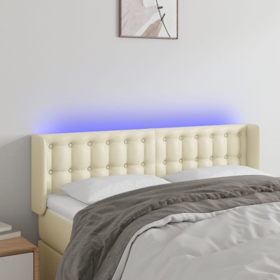 Headboard with LED, cream...