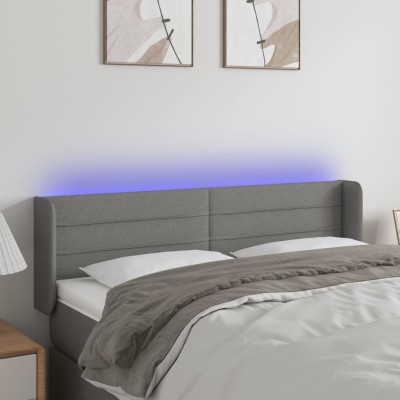 Headboard with LED, dark...