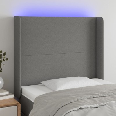 Headboard with LED, dark...
