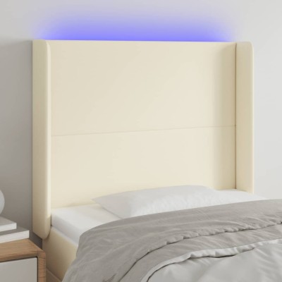 Headboard with LED, cream...