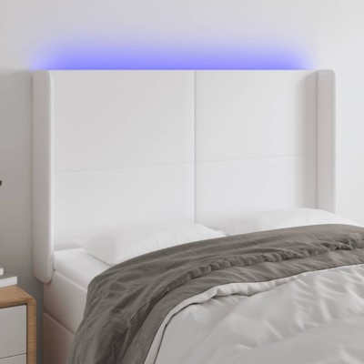 Headboard with LED, white,...
