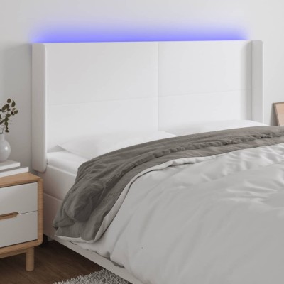 Headboard with LED, white,...